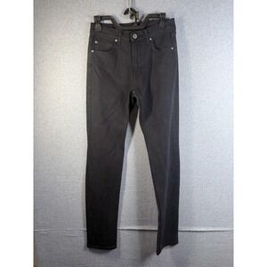 Cadence Jeans Mens 28x32 Black Denim Slim Skinny Dark Wash Zip Fly Pants